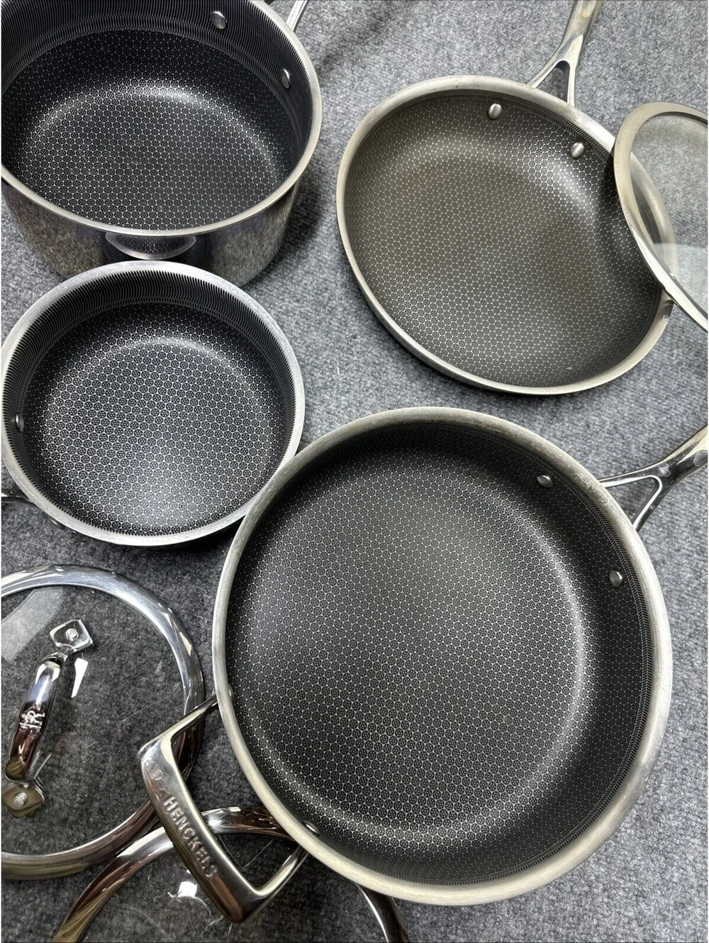 Henckels Paradigm Stainless Steel Non-Stick Cookware Set - 11 Piece (READ)